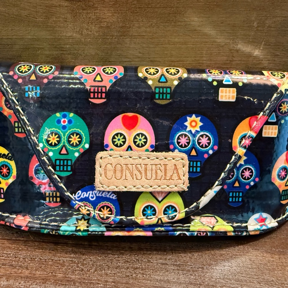 Consuela Colorful Tiny Skull Sunglass Case